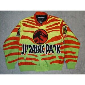 Jurassic Park Work Jacket‎ Men's Size Med Headgear Classics 1995 Multicolor, New